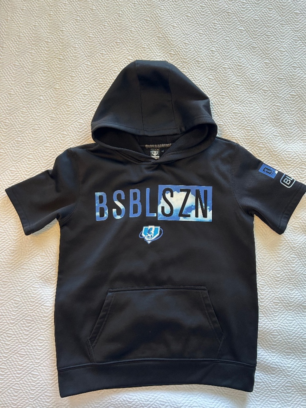 Baseball lifestyle 101 BSBL-SZN Youth Short Sleeve Hoodie V2